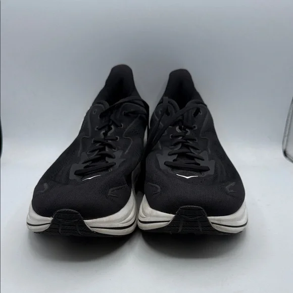 Hoka Clifton 10 Men's 12.5 2E wide shoe Black and White S1